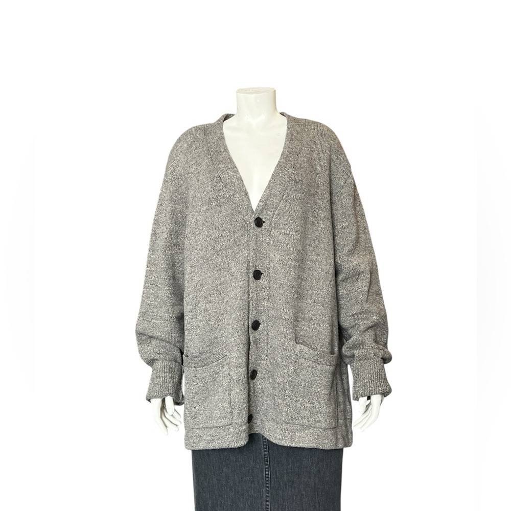 Vintage Ralph Lauren Denim & Supply Cotton Gray Cardigan Sweater XXL Unisex